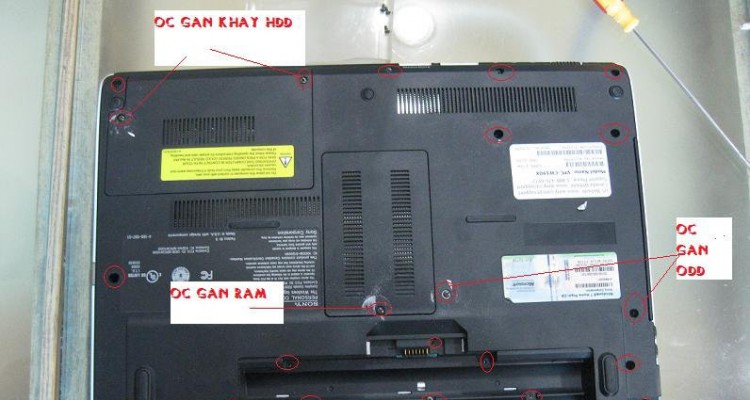 Tổng hợp chi tiết, cách tháo lắp và vệ sinh trên laptop Sony Vaio CW